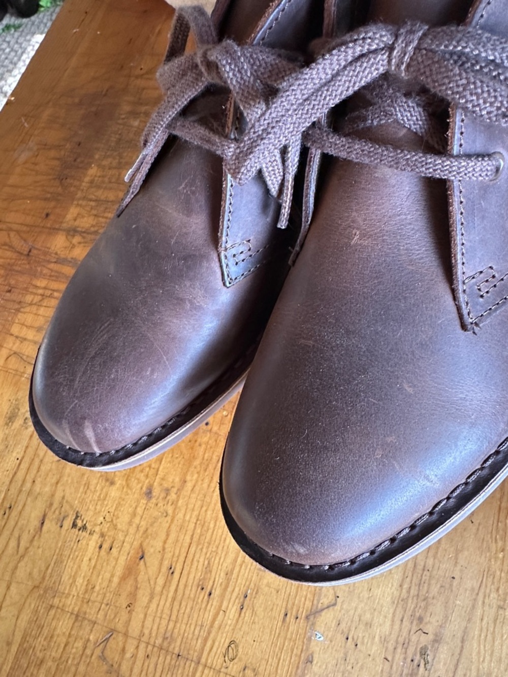Clark’s Bushacre brown leather classic desert/chukka ankle boot. Size 9.5 - Picture 5 of 9